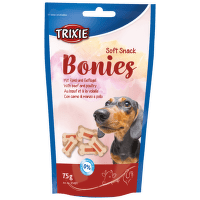 Gardums suņiem - TRIXIE Soft Snack Bonies, 75 g