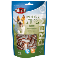 Esqusita Premio Stripes light kuracie-lososove pasiky 75g