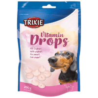Лакомство для собак - TRIXIE Vitamindrops with Joghurt, 200 г