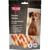 Лакомство для собак – TRIXIE PREMIO Fish Chicken Sticks, 80 г