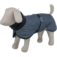 Kabát pro psy Trixie Minot Sherpa XL 70 cm tmavě modrý