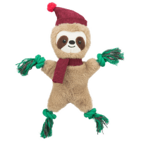 Hračka Xmas lenochod plyš/lano 30cm