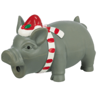 Hračka Xmas prase latex 16cm