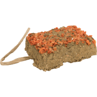 Пищевая добавка для грызунов – TRIXIE Clay brick with carrots, 100 г