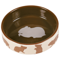 Керамическая миска для грызунов – Trixie, Ceramic bowl with motif, hamster, 80 мл