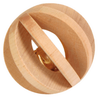 Игрушка для грызунов – Trixie Slat ball with bell, 6 см