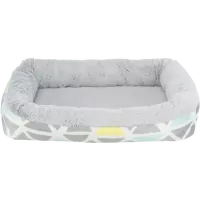 Guļvieta grauzējiem – Trixie, Bunny cuddly bed, plush, 38 x 7 x 25 cm, multi coloured and grey