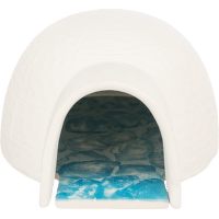 Igloo s chladicí keramickou deskou Trixie pro hlodavce 13 × 9 × 15 cm bílá