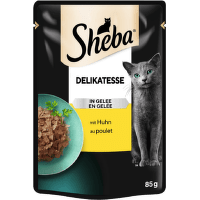 Konservi kaķiem – Sheba Delikatesse Chicken in Jelly, 85 g