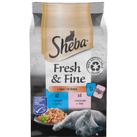 Консервы для кошек – Sheba Fresh and Fine Fish, 6 x 50 г