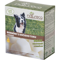 Natureca Bonbóny z ovčieho tuku s lososom maxi 250 g 