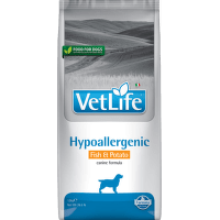 Vetlife dog vet L. Hypoallergenic ryba, zemiaky 12 kg