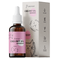 CurePoint CBD olej pre zvieratá klobása 10 ml