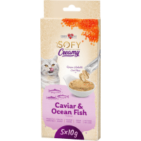 Mäsový krém pre mačkyCobbys Pet SOFY Creamy Caviar & Ocean Fish 5×10 g