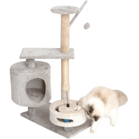 Mājiņa kaķiem – Pawise Economical Cat Tree, Cave and Toy, 85 cm