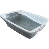 Tualete kaķiem – Pawise Cat Litter Tray, gray 48 x 38,5 cm