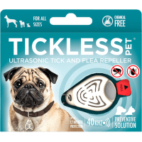 Tickless Pet - Ultrazvukový odpudzovač kliešťov a bĺch pre psov, béžový
