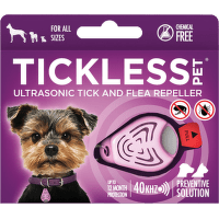 Tickless Pet - Ultrazvukový odpudzovač kliešťov a bĺch pre psov, ružový