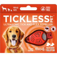 Tickless Pet - Ultrazvukový odpudzovač kliešťov a bĺch pre psov, oranžový