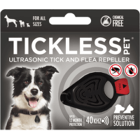 Tickless Pet - Ultrazvukový odpudzovač kliešťov a bĺch pre psov čierny
