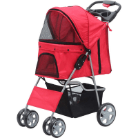 Коляска для собак – Pawise, Pet Stroller, red, 68 x 46 x 100 см