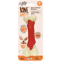 Игрушка для собак – AFP Nylon and Rubber Mix Bone, Bacon Flavor Infused, Medium 