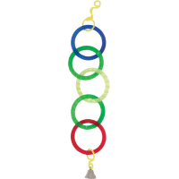 Игрушка для птиц – PAWISE Bird colorful rings, 5,3 x 29 см