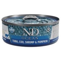 Konzerva N&D Cat Ocean Tuna, Cod, Shrimp & Pumpkin 70g