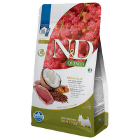 ND Dog GF Quinoa Adult Mini Skin kačka a kokos  0,8 kg