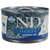 Konzerva N&D Ocean Dog Adult Salmon&Codfish Mini 140g