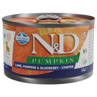 Konzerva N&D Pumpkin Starter Puppy Lamb & Blueberry 140g