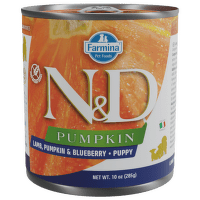 ND Dog konz. Puppy jahňa, tekvica a čučoriedky 285 g 