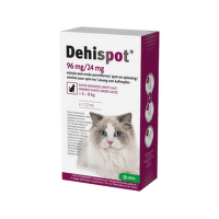 Attārpošanas pilieni kaķiem – Dehispot 96 mg / 24 mg, 1,12 ml,N1 (5 - 8 kg)