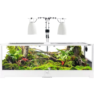 Terarijný set Repti Planet Home Range so zostaviteľnou konštrukciou a keramickými lampami 120x45x45cm