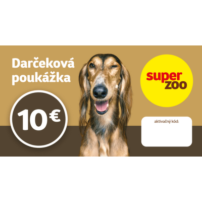 Elektronická dárčeková poukážka Super zoo 10 Eur