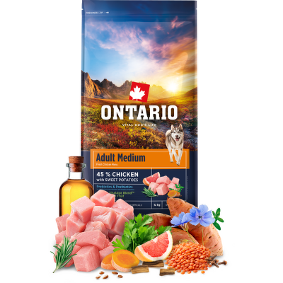 Ontario Adult Medium Chicken & Sweet Potatoes 12kg