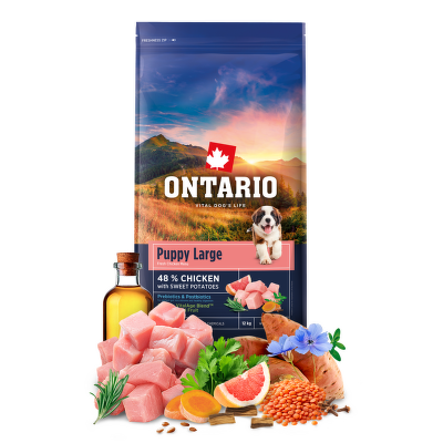 Ontario Puppy Large Chicken & Sweet Potatoes 12kg