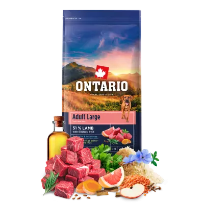 Ontario Adult Large Lamb & Brown Rice 12kg