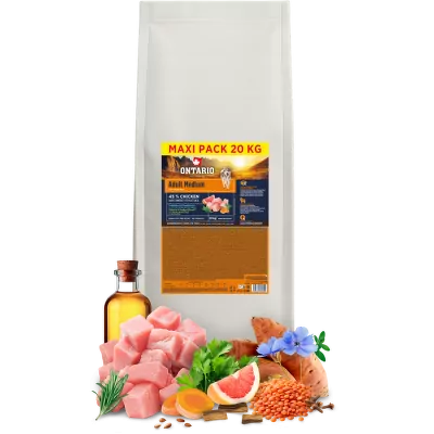Ontario Adult Medium Chicken & Sweet Potatoes 20kg
