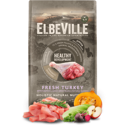 ELBEVILLE granuly Puppy and Junior Mini Fresh Turkey Healthy Development 4kg