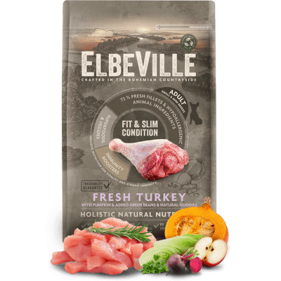 ELBEVILLE granuly Adult Mini Fresh Turkey Fit and Slim Condition 4kg