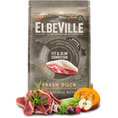 ELBEVILLE granuly Senior Mini Fresh Duck Fit and Slim Condition 1,4kg