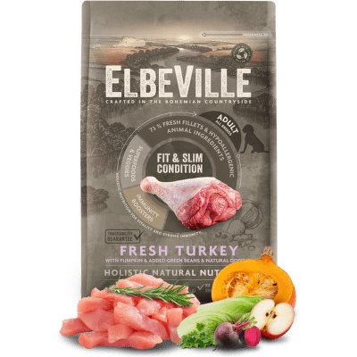ELBEVILLE granuly Adult All Breeds Fresh Turkey Fit and Slim Condition 4kg