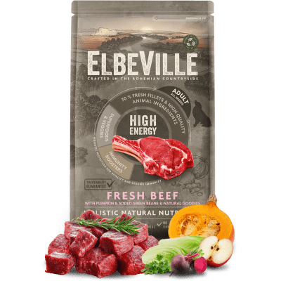 ELBEVILLE granuly Adult All Breeds Fresh Beef High Energy 1,4kg