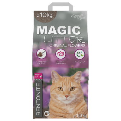 Kočkolit Magic Litter Bentonite Original Flowers 10kg