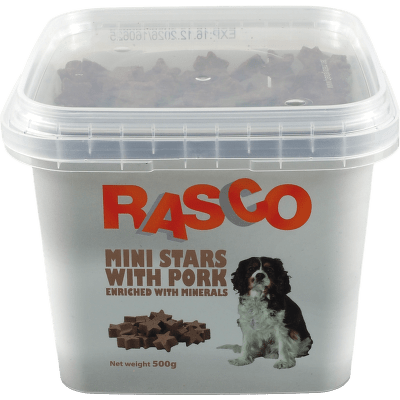 Pochoutka Rasco mini hvězdičky s vepřovým a minerály 0,7cm 500g