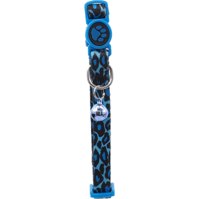 Obojok AC nylon XS leopard modry 1x19-31cm