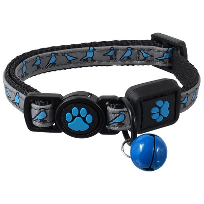 Obojok Active Cat Reflective XS modrý 1x19-31 cm