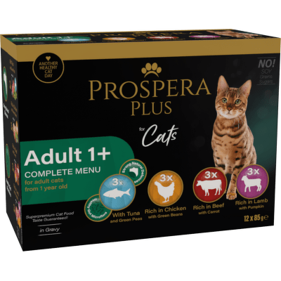 Kapsičky Prospera Plus Cat Adult 1+ Multipack 12x85g