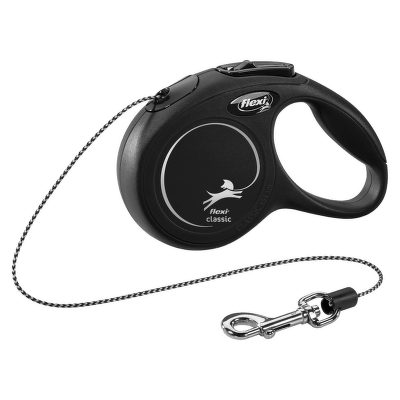 Voditko Flexi Classic New lanko XS 3m cierne